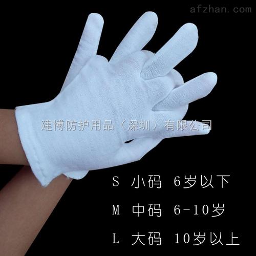 礼仪表演专用白色手套 sml码